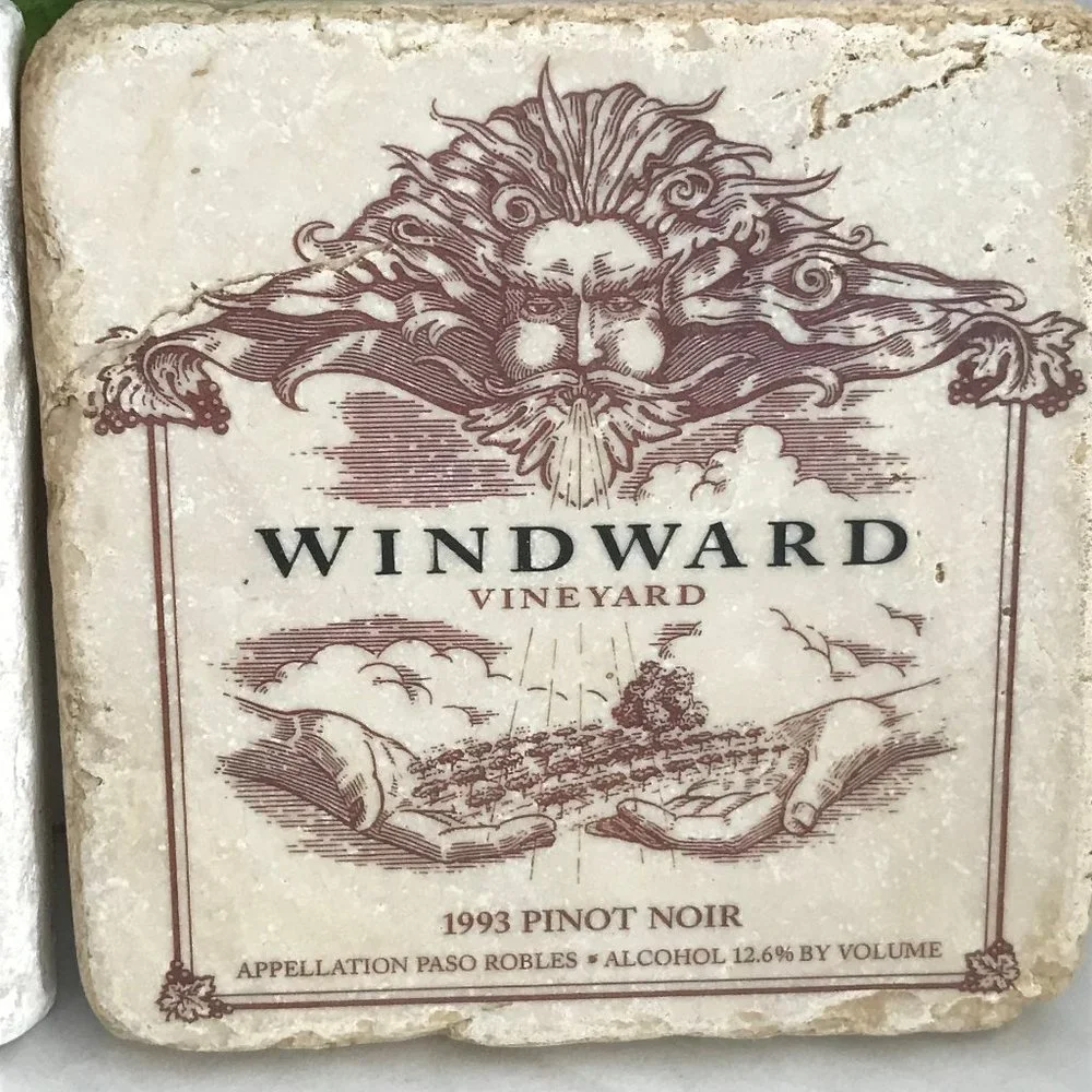 Two Marbled Stone Coasters - ART & STONE - SCREENCRAFT TILEWORKS